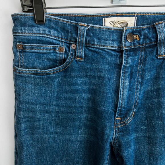 Men’s Slim Tapered Jeans 30x32 Medium Wash Stretch Denim Blue Modern | Madewell - Picture 4 of 14